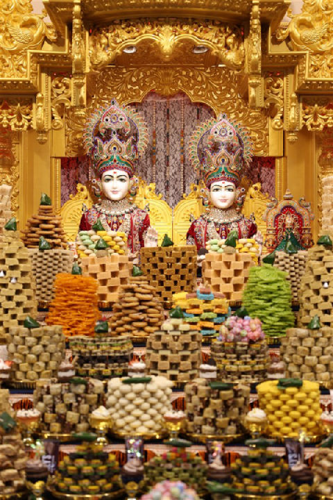 Annakut darshan at Lansdale Mandir